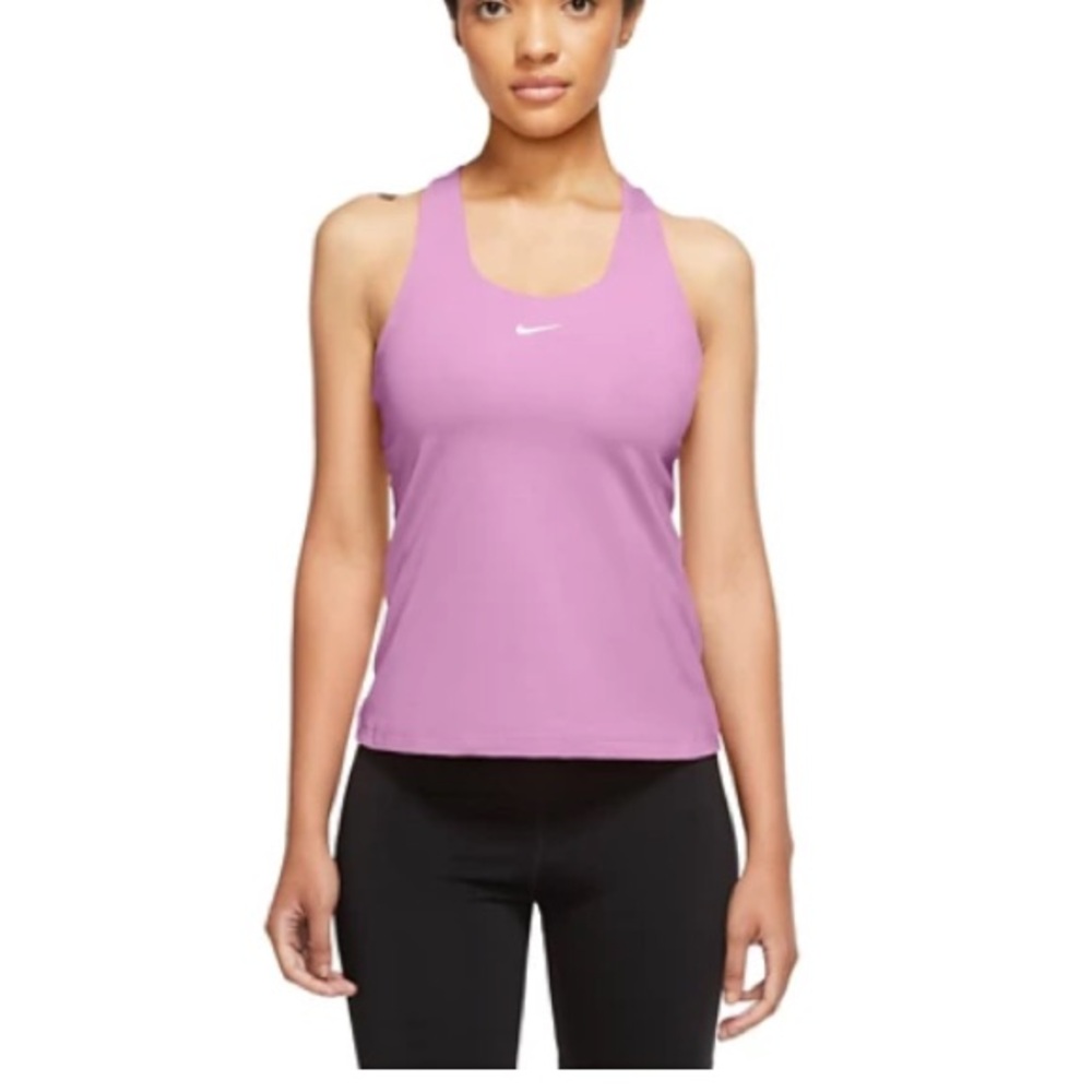 Nike Beyond Pink Dri-fit Padded Tank Top Sz M
